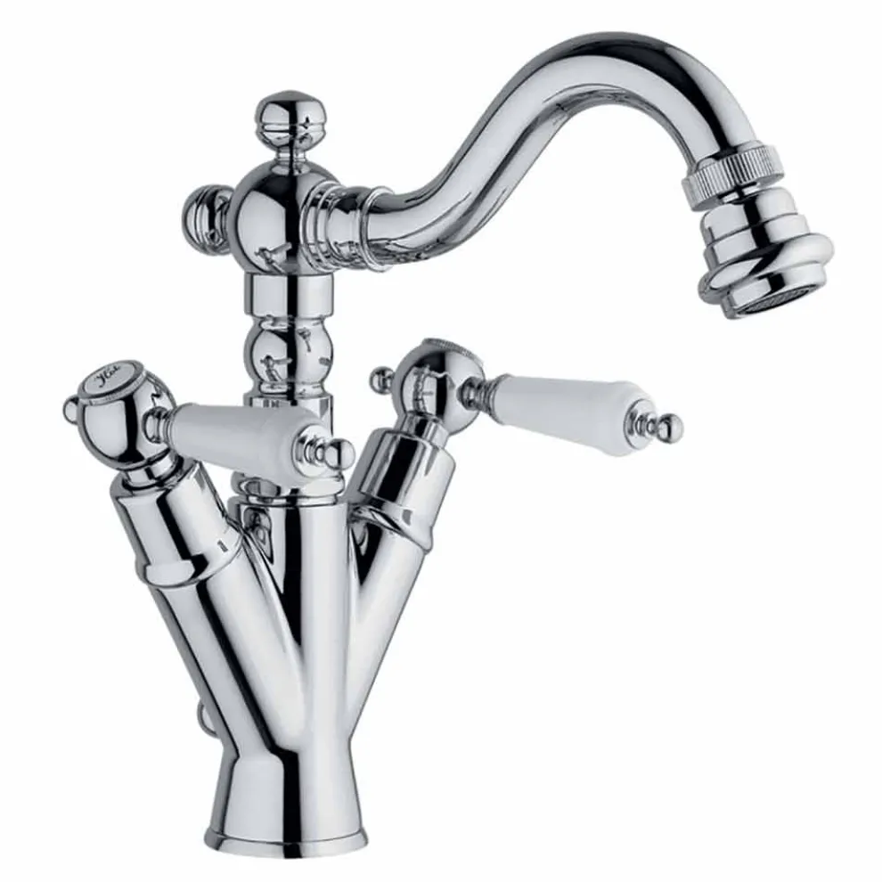 Einloch-Bidethahn mit Messing-Drehrohr Made in Italy - Shelly