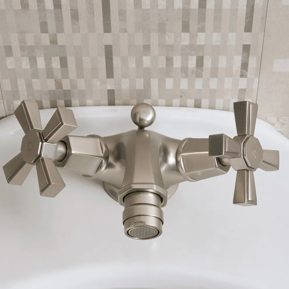 Einloch-Bidetmischer aus Messing, Vintage-Stil, hergestellt in Italien - Silvana