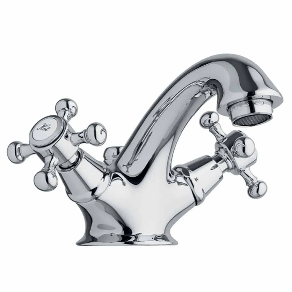 Einlochiger Messing-Waschtischarmatur mit Made in Italy-Ablauf - Lisca