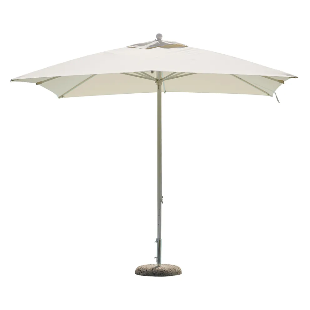 Sonnenschirm mit farbigem Stoff und Aluminiumstruktur - Norbert