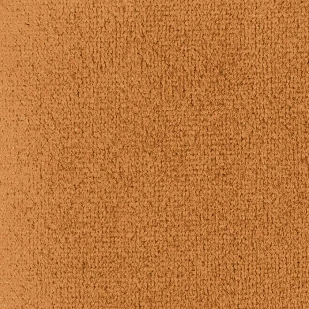 Eleganter Hocker aus farbigem gestepptem Samt und anthrazitfarbenem Metall - Scarat