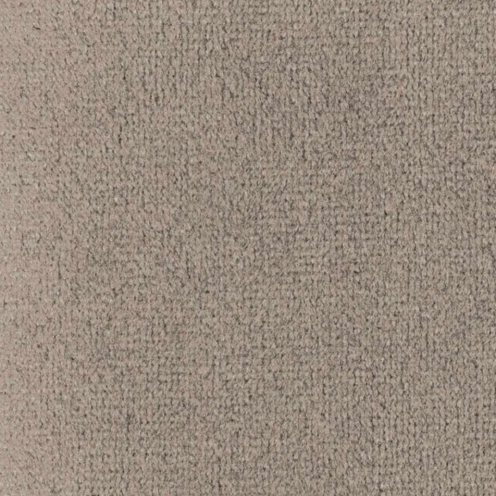 Eleganter Hocker aus farbigem gestepptem Samt und anthrazitfarbenem Metall - Scarat