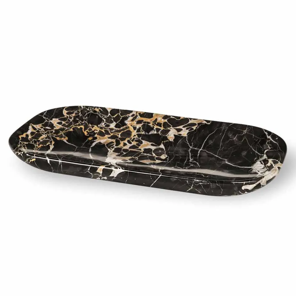 Elegantes Tablett aus Portoro Marmor Made in Italy - Ethereal