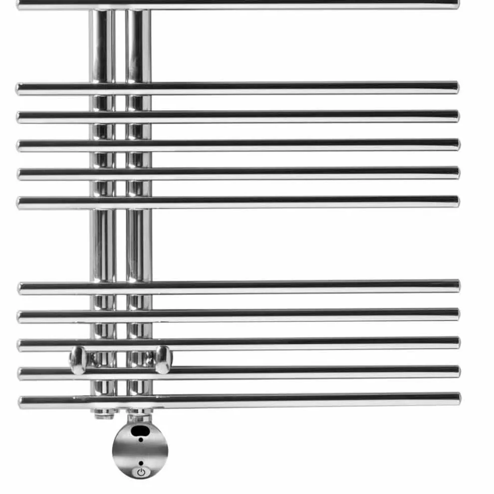 Elektrisch beheizter Handtuchhalter in verchromtem Stahl Design 700 W - Pfau