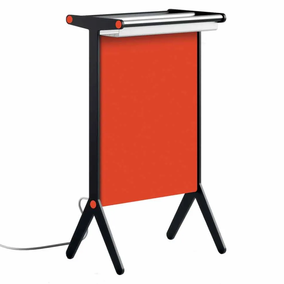 Elektrische Strahlungsplatte in Aluminium und farbigem Stoffdesign 150 W - Sam