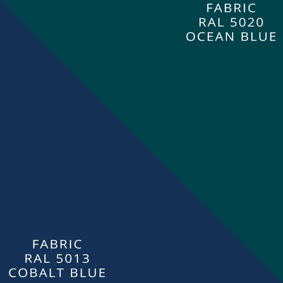 Elektrische Strahlungsplatte in Aluminium und farbigem Stoffdesign 150 W - Sam