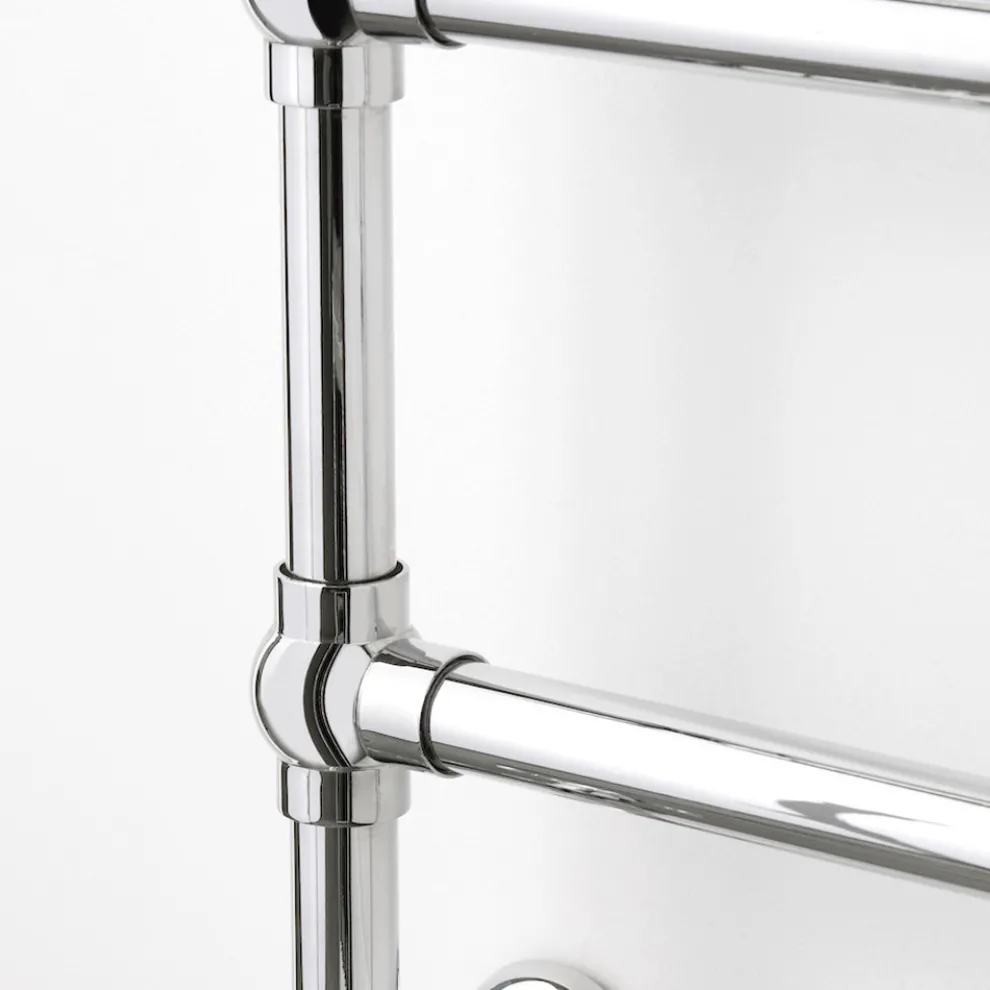 Elektrischer Handtuchwärmer für Badezimmer aus verchromtem Messing Made in Italy - Caterina