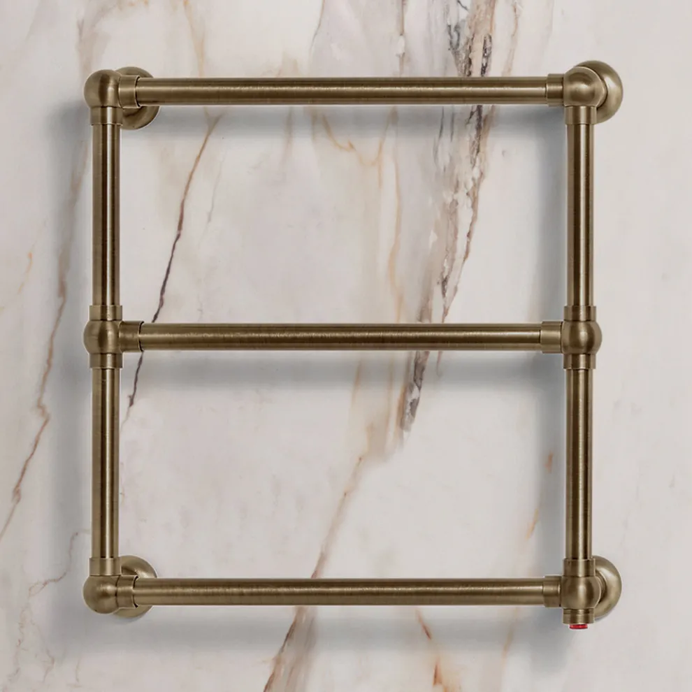 Elektrischer Handtuchwärmer aus Messing in verschiedenen Ausführungen Made in Italy - Olga