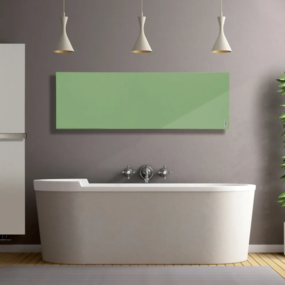 Elektrischer Heizkörper aus glattem italienischem Marmorpulver bis zu 1200 W - Linien