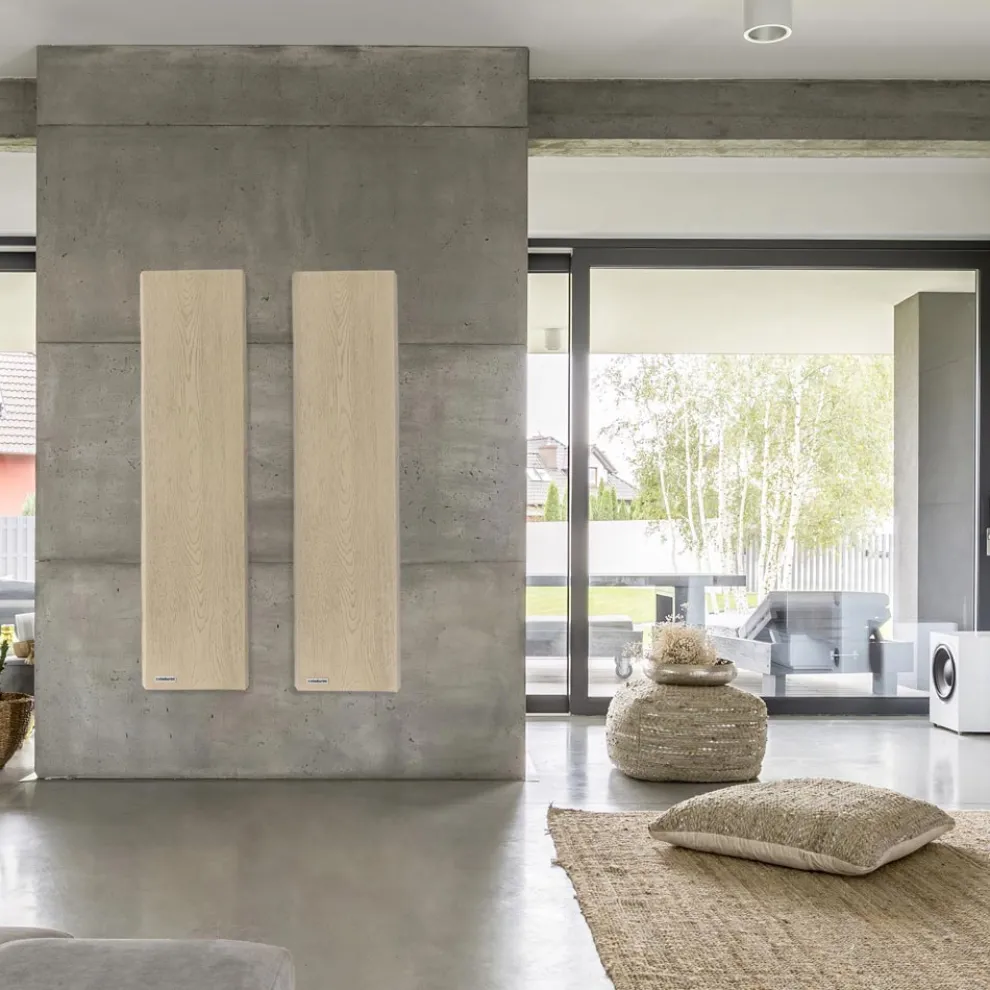 Elektrischer Heizkörper in italienischem Marmorpulver-Holzeffekt - Wood50