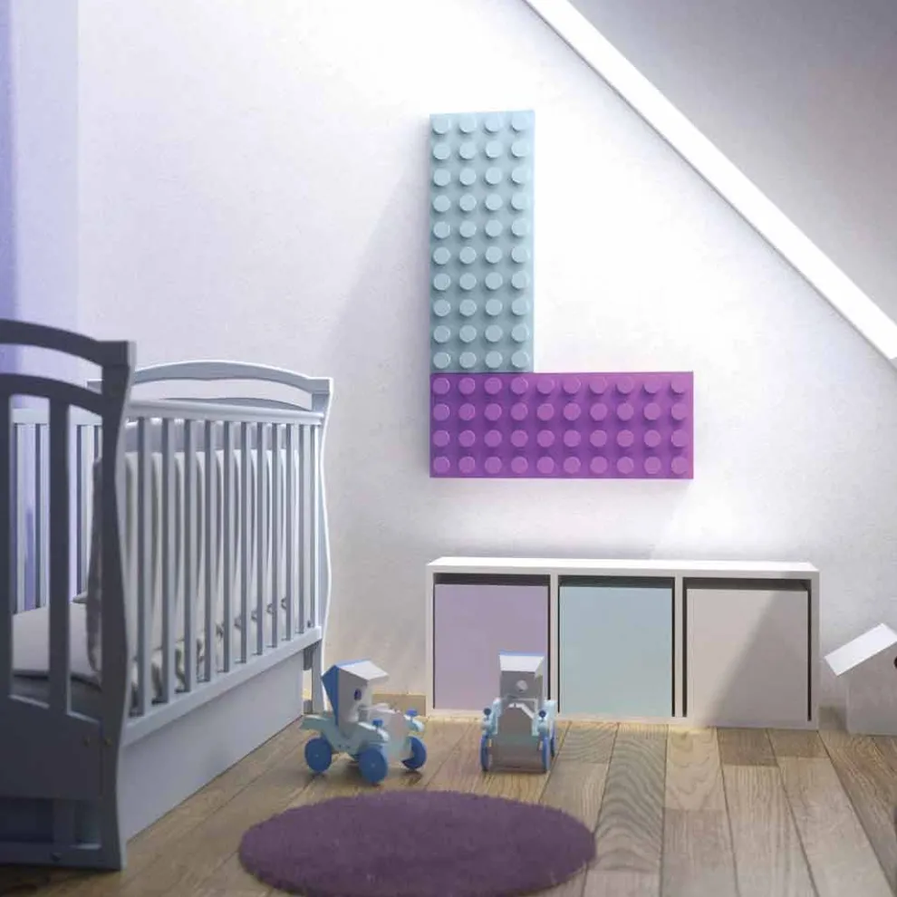 Elektrischer Heizkörper Lego in modernem Design Brick Scirocco H