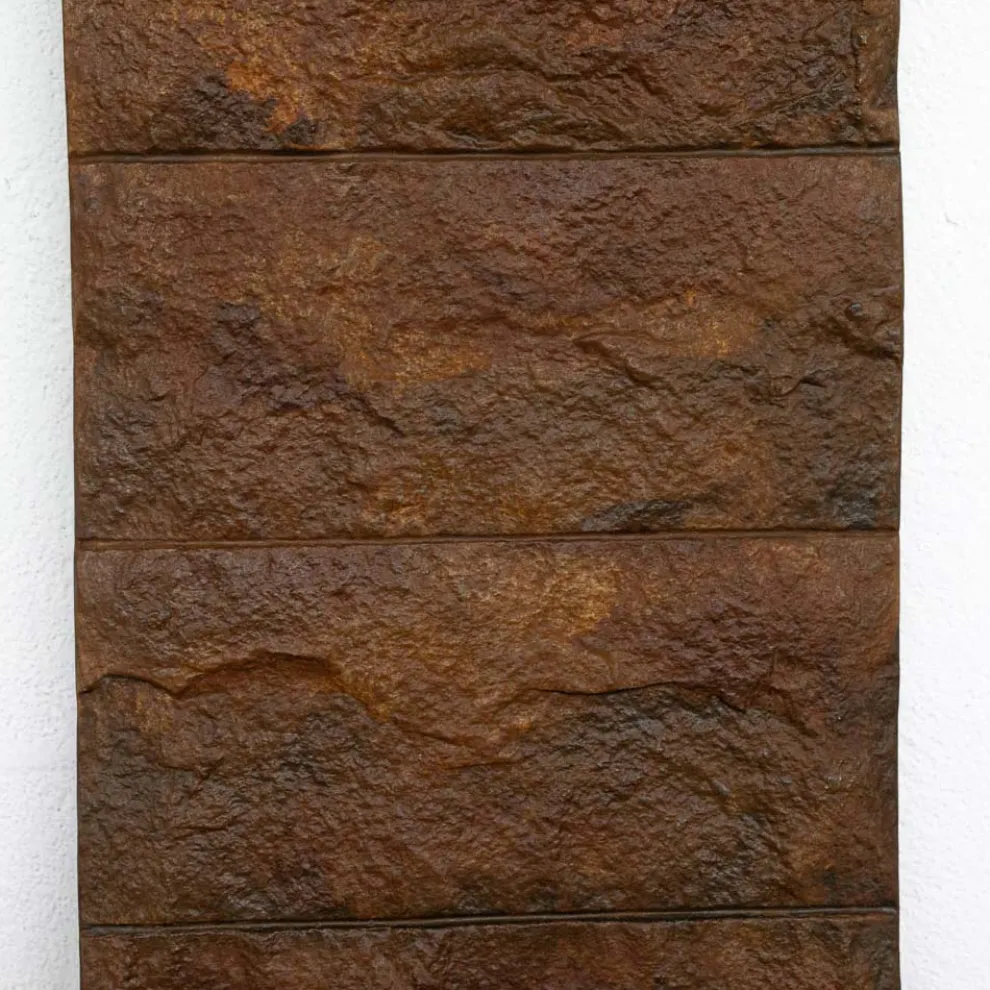 Elektrischer Heizkörper Corten-Finish in italienischem Marmorpulver - Terraa