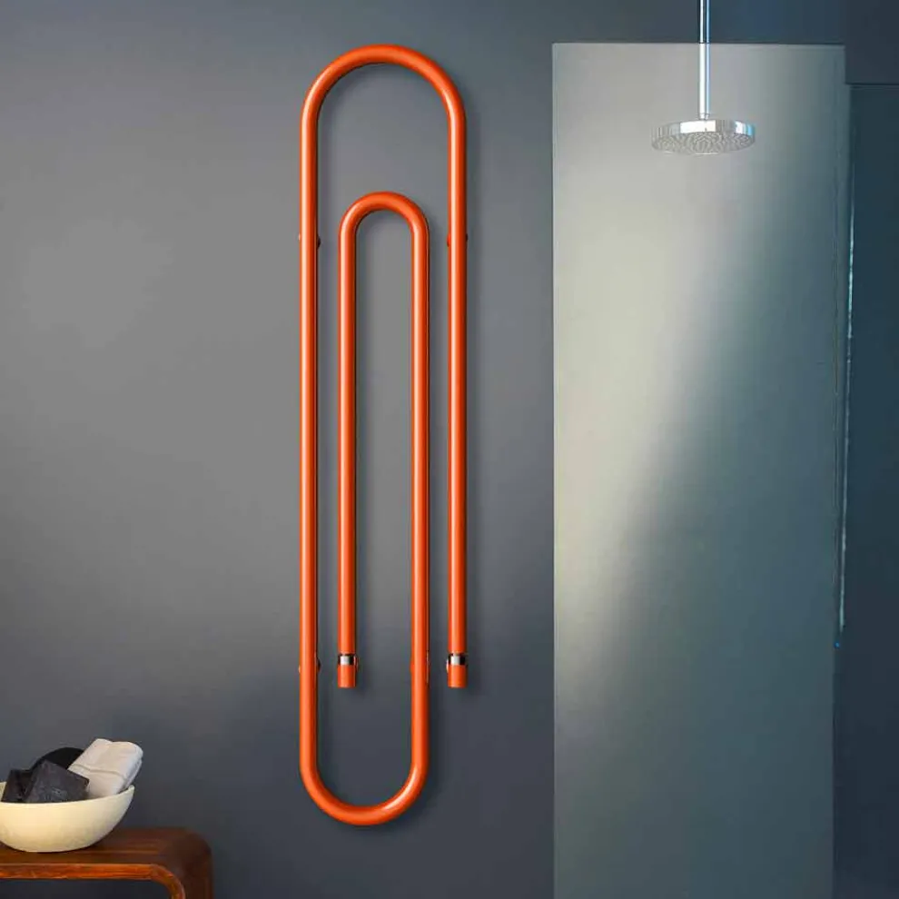 Elektroheizkörper im Büroklammer Design Graffe von Scirocco H