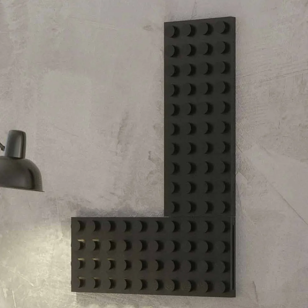 Elektroheizkörper Lego farbig in modernem Design Brick von Scirocco H