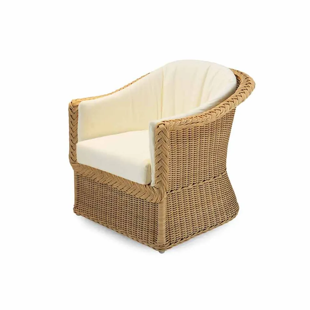 Outdoor Polyrattan Loungesessel handgeflochten Naomi