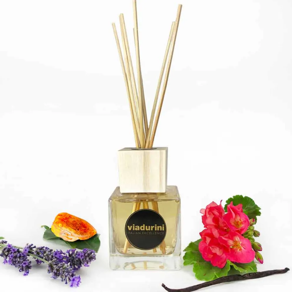 Raumduft Diffuser Amber Dufte 200 ml mit Stäbchen - Romaeterna