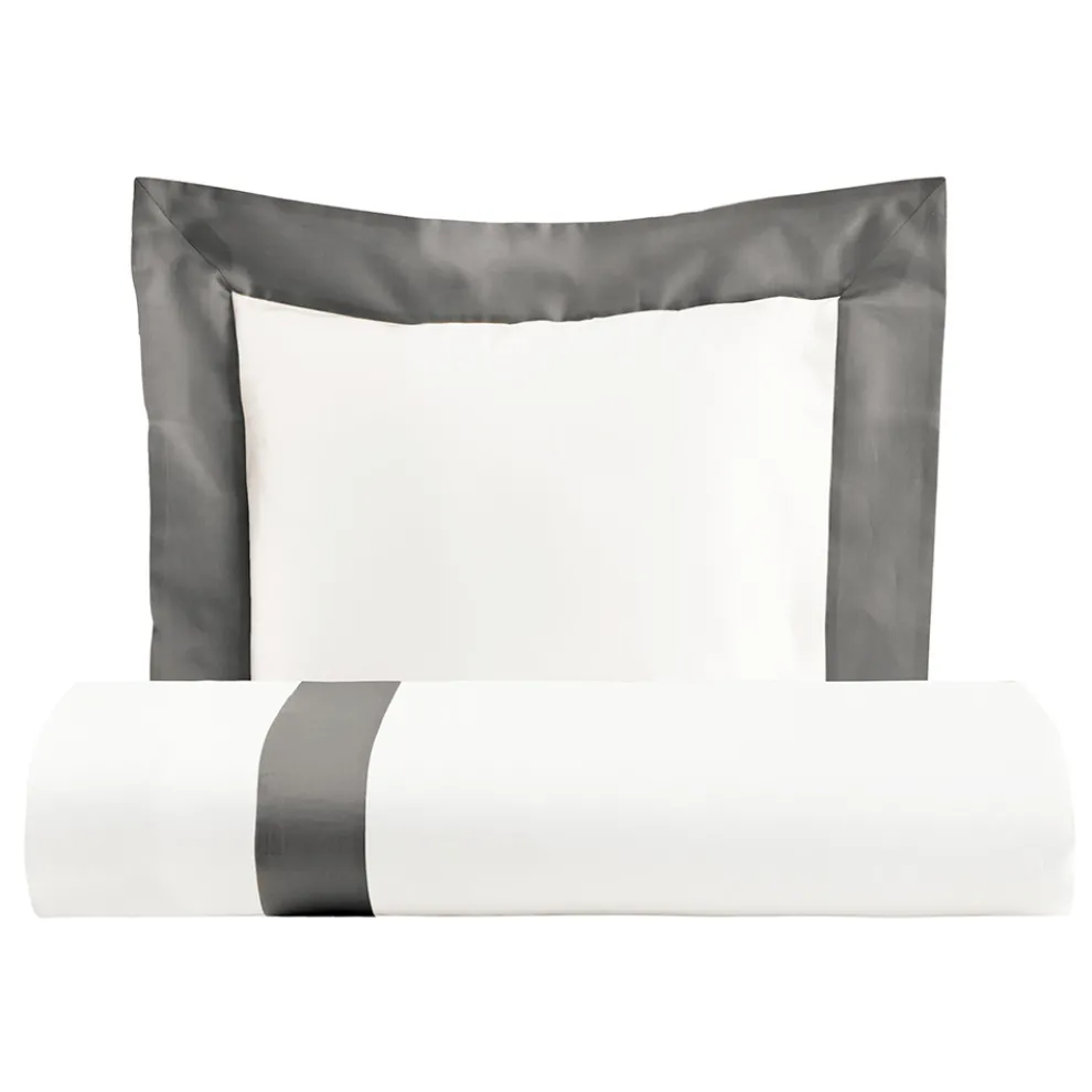 Bettbezug-Set aus 100 % Baumwolle und 10 % Baumwollsatin mit 1 Kissenbezug – Detail