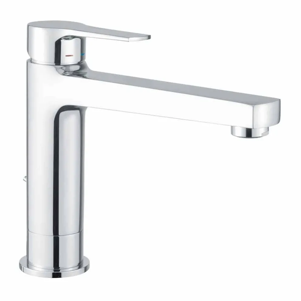 Erweiterter Mischer ohne Abfluss für Waschbecken aus Messing Made in Italy - Sindra