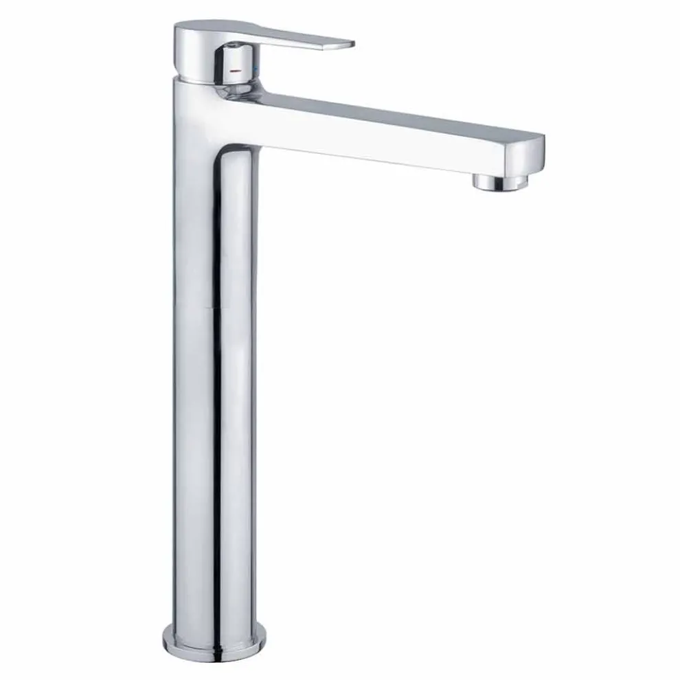 Erweiterter Mischer für modernes Waschbecken aus Messing Made in Italy - Sindra