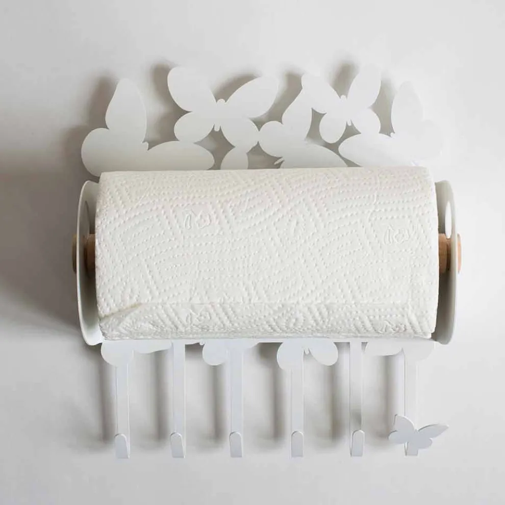 Designer Tapetenhalter aus Edeleisen Made in Italy - Leiden