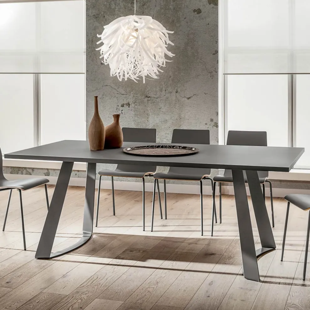 Esstisch aus Fenix und Metall Made in Italy, Luxus - Pinocchio