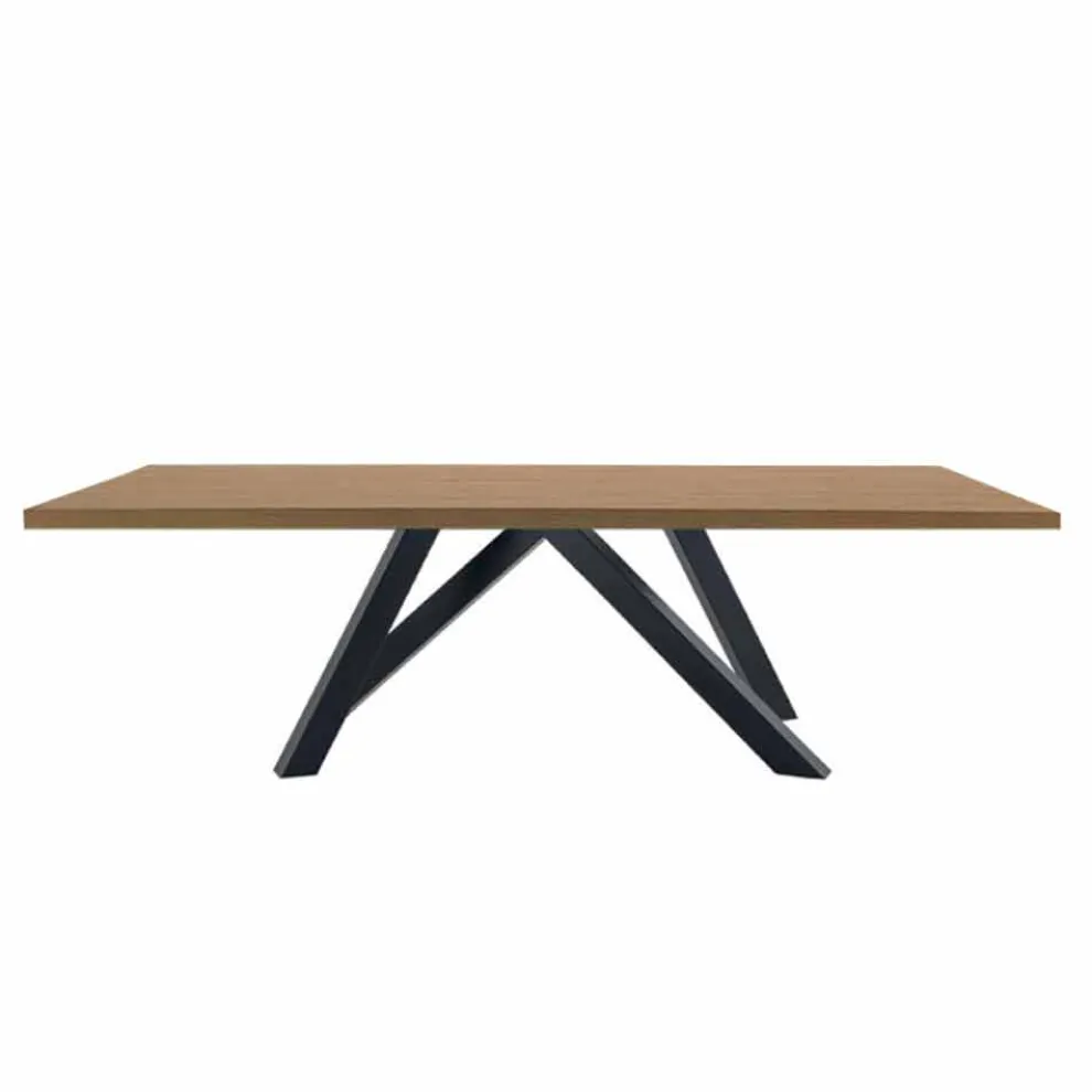 Esstisch aus HPL-Laminat und feinem Made in Italy-Stahl - Settimmio