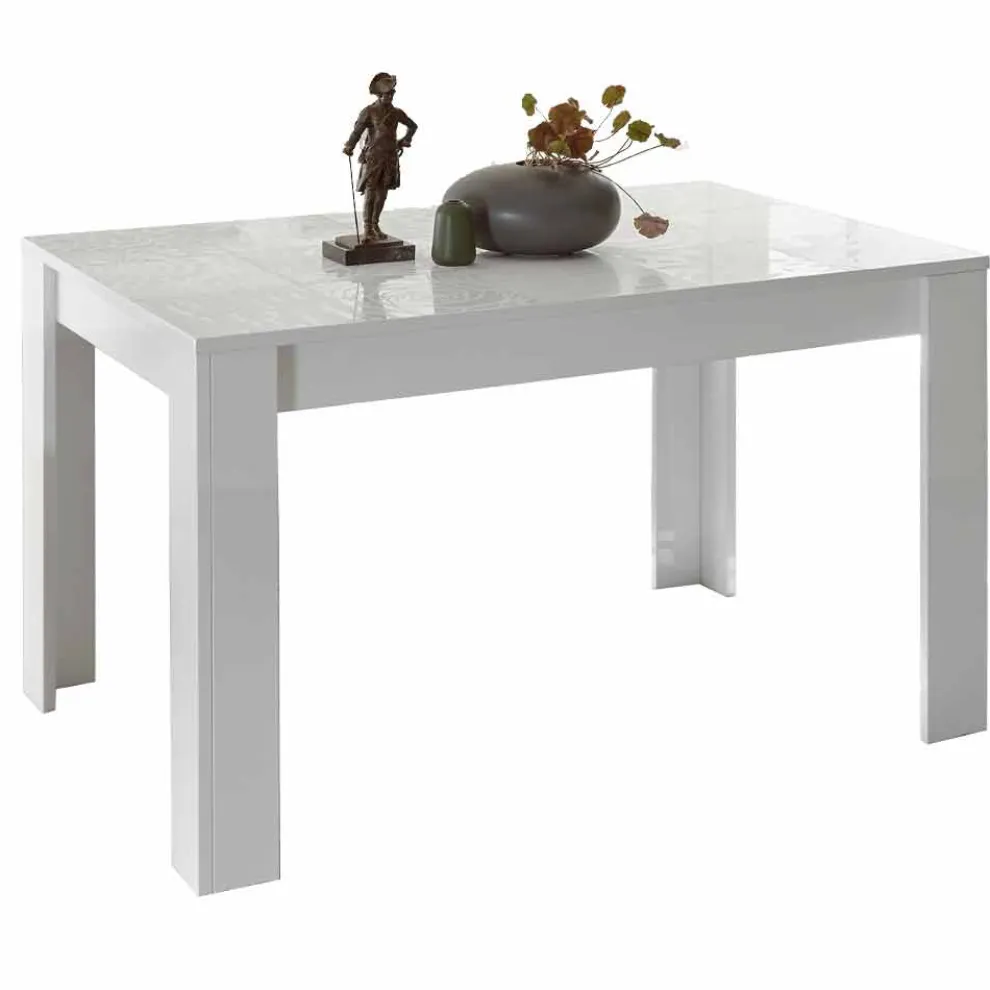 Esstisch aus Melamin Ausziehbar bis 185 cm Made in Italy - Aneta