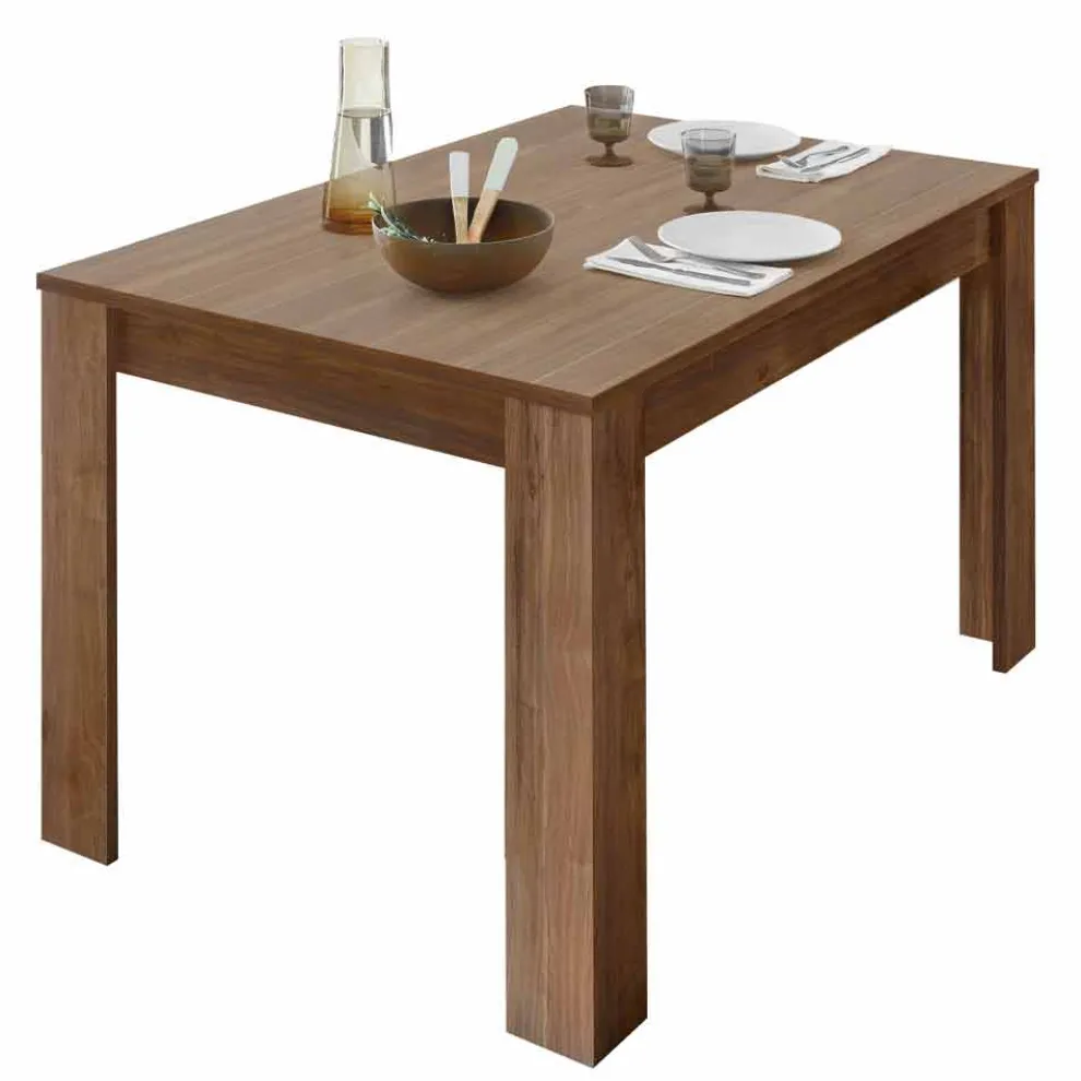 Esstisch aus Melamin Ausziehbar bis 185 cm Made in Italy - Aneta