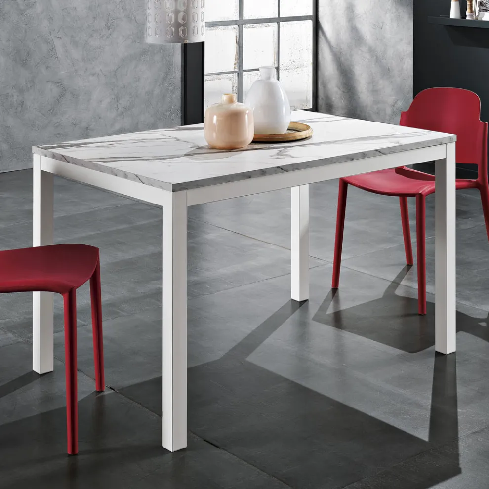 Esstisch aus Metall auf 180 cm ausziehbar Made in Italy - Beatrise