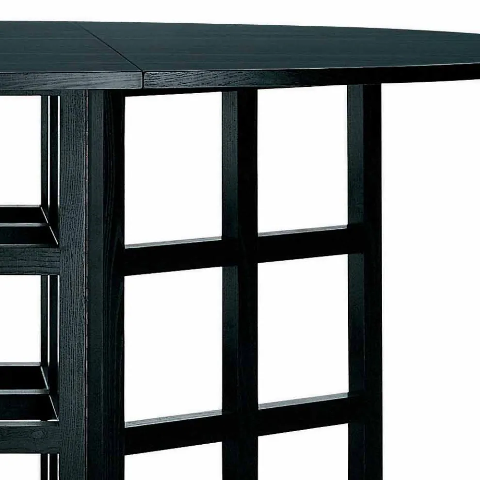 Esstisch aus schwarz lackierter Esche Made in Italy - Sabatino