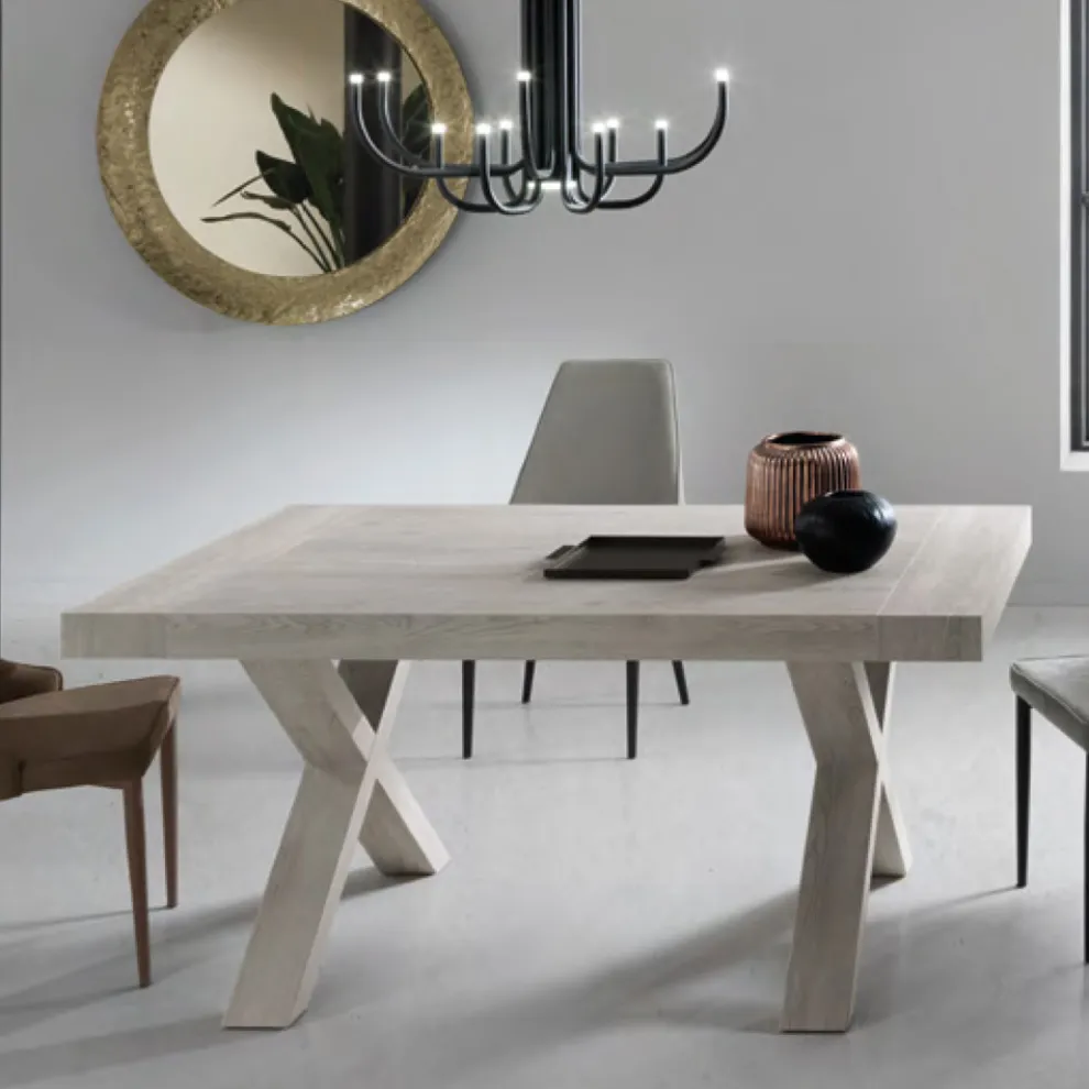 Esstisch ausziehbar auf 260 cm Holzoptik Made in Italy - Lenova