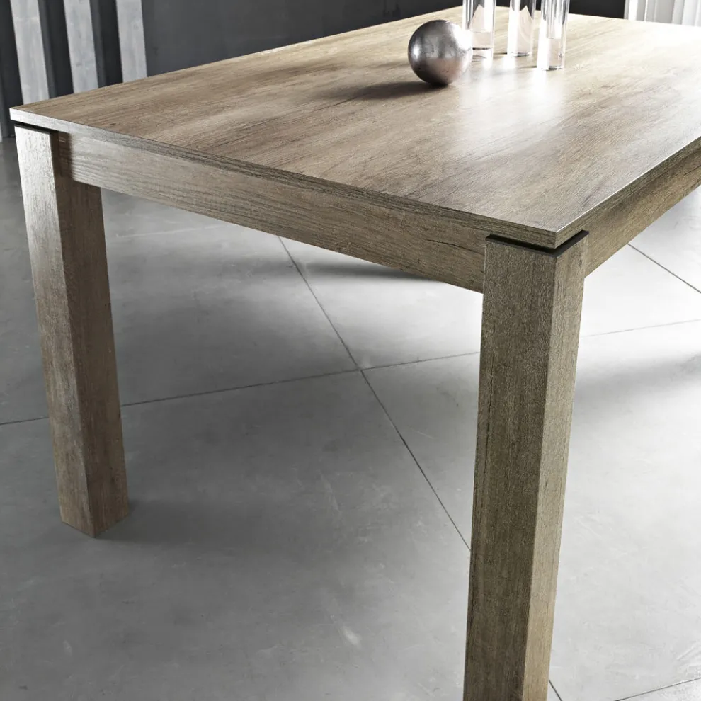 Esstisch ausziehbar auf 200 cm aus Melamin Made in Italy - Denis