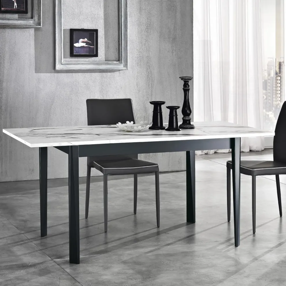 Esstisch ausziehbar auf 180 cm in Buche Made in Italy - Otiello