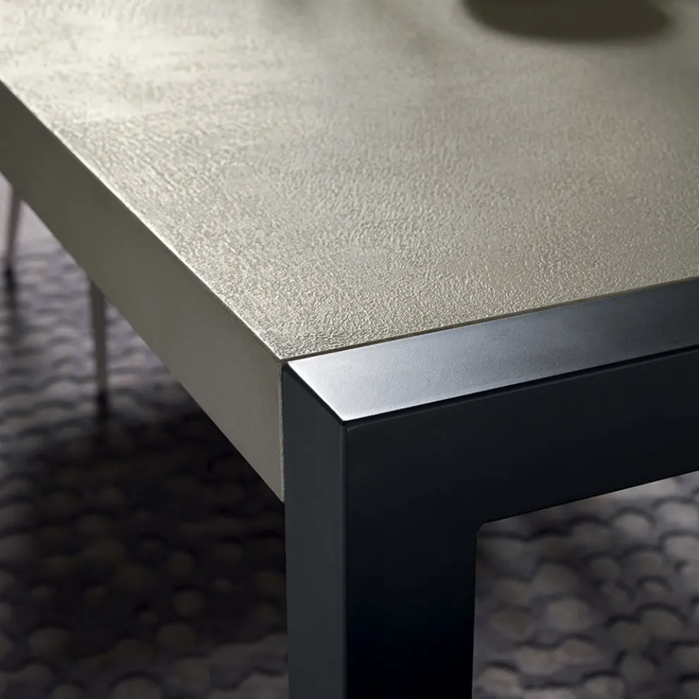 Esstisch ausziehbar auf 310 cm in Mörteloptik Made in Italy - Euclide