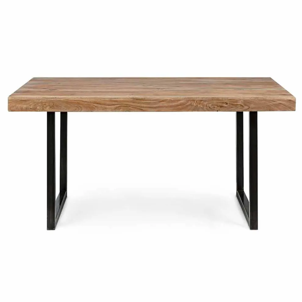 Esstisch im Industriestil aus Holz und Stahl Homemotion - Molino