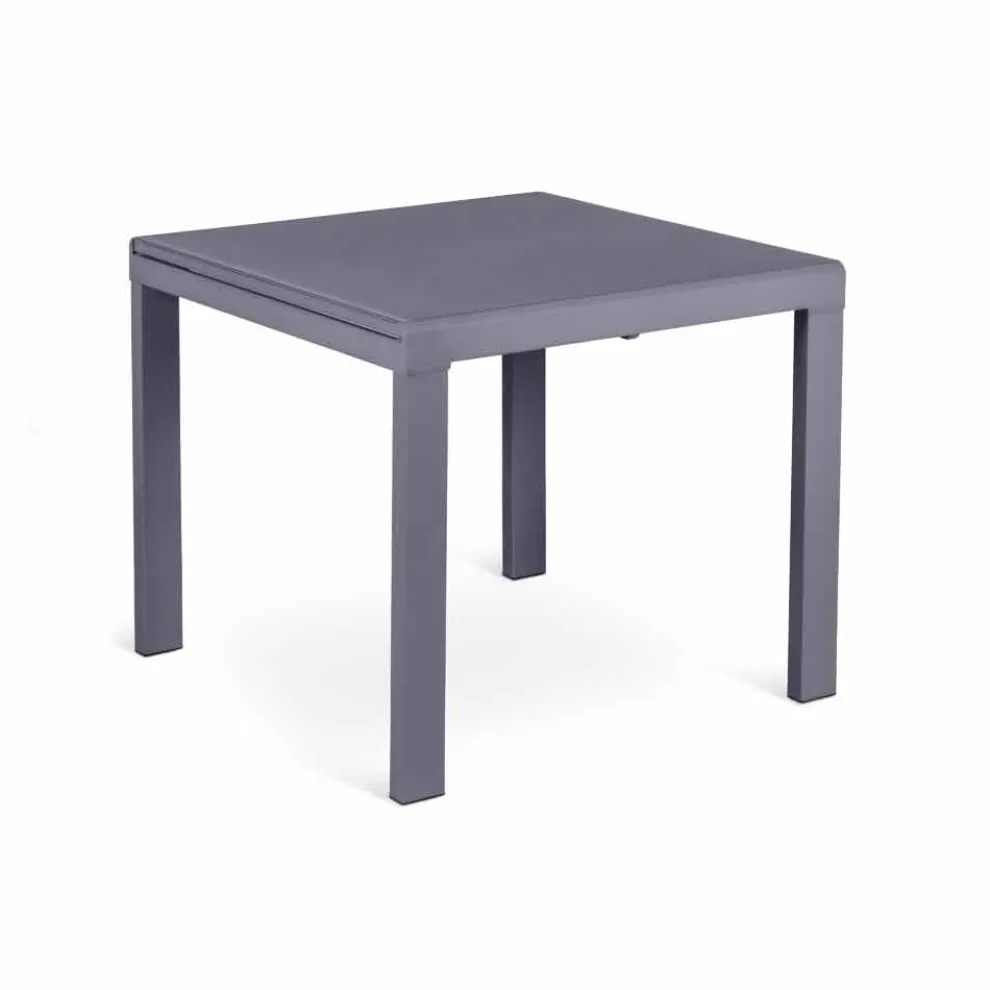 Esstisch mit Glas Tischplatte ausziehbar Teo