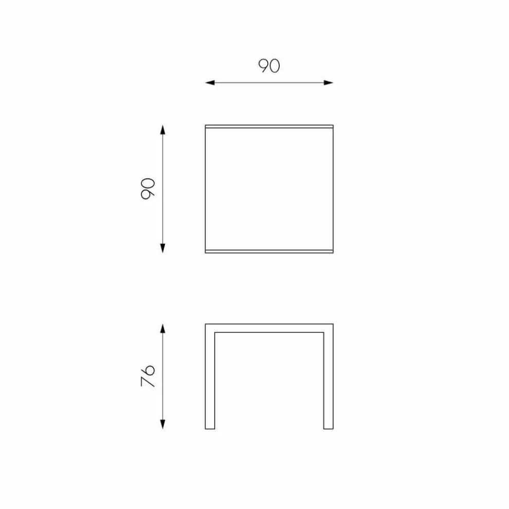 Esstisch mit Glas Tischplatte ausziehbar Teo