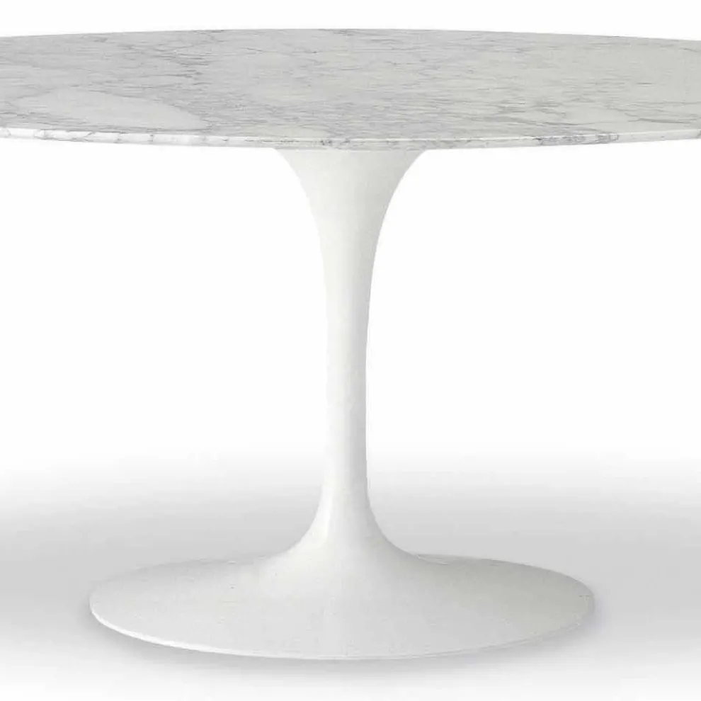 Esstisch mit ovaler Marmorplatte Made in Italy - Superb