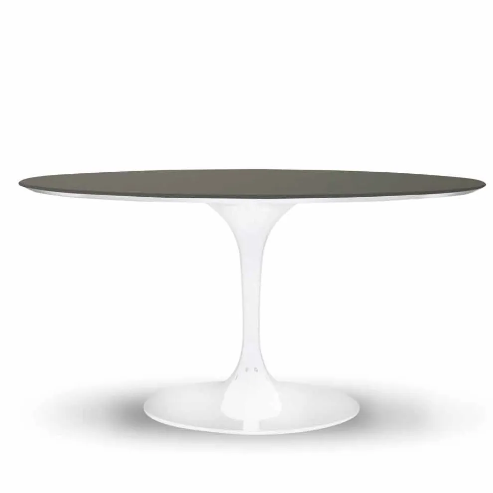 Esstisch mit runder Platte aus hochwertigem Fenix, hergestellt in Italien – Dollars