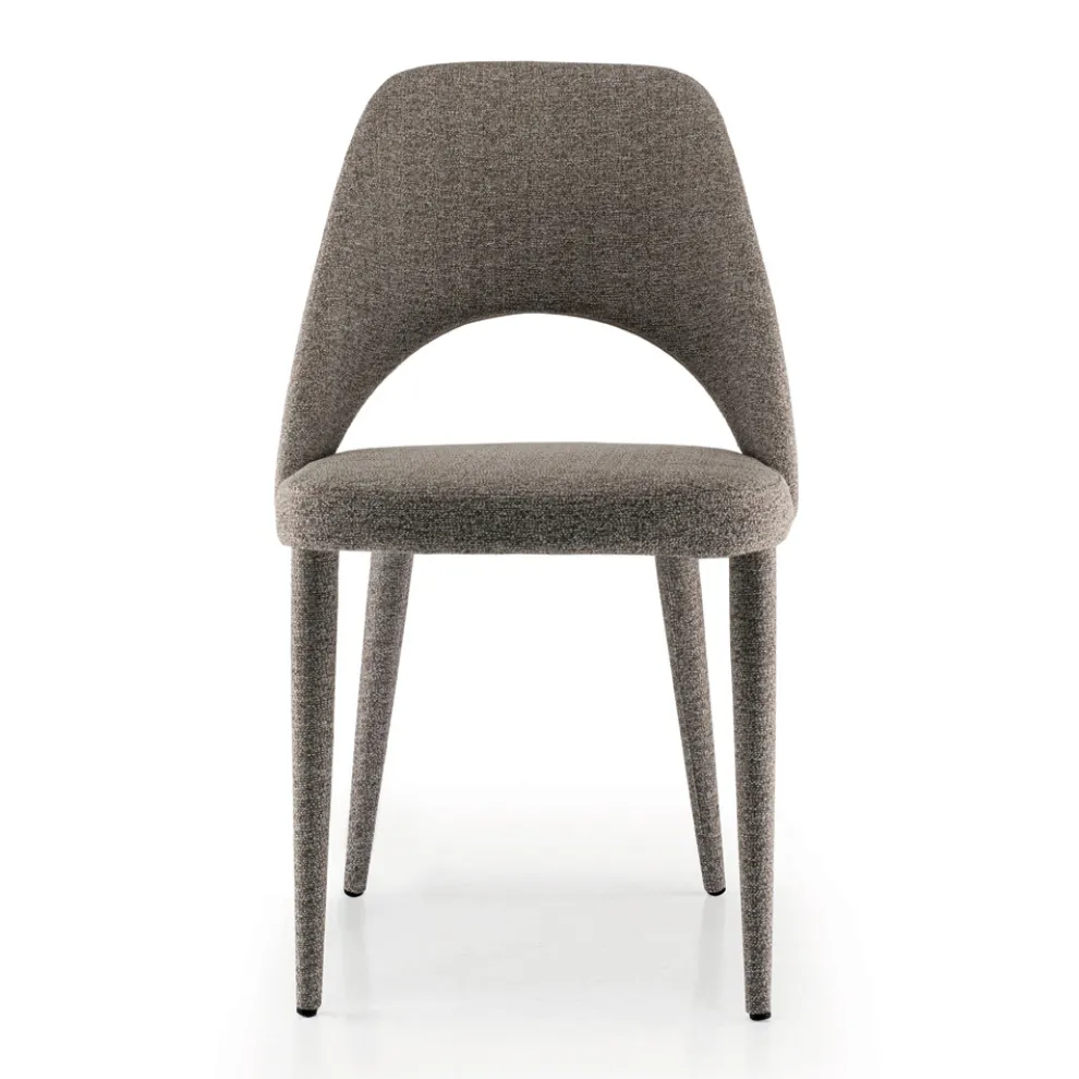 Esszimmerstuhl aus Stoff, hergestellt in Italien, 4-teilig – Lorenza