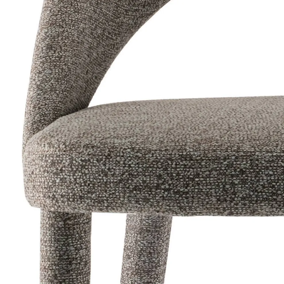 Esszimmerstuhl aus Stoff, hergestellt in Italien, 4-teilig – Lorenza