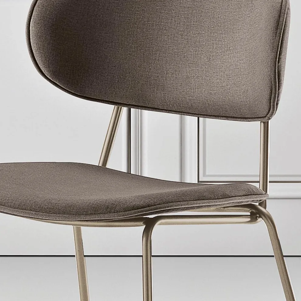 Esszimmerstuhl aus Stoff in 2 verschiedenen Ausführungen Made in Italy - Sanemi