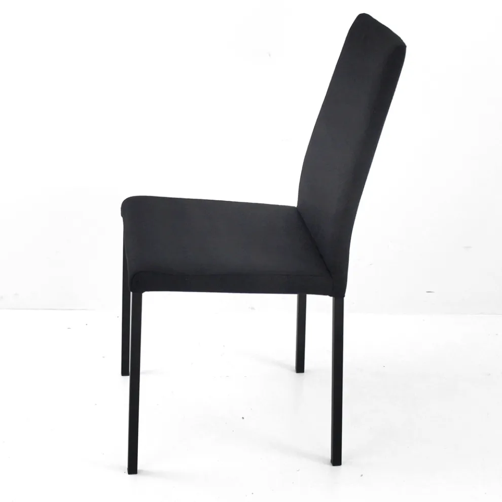 Esszimmerstuhl aus Stoff mit hoher Rückenlehne Made in Italy - Orietta