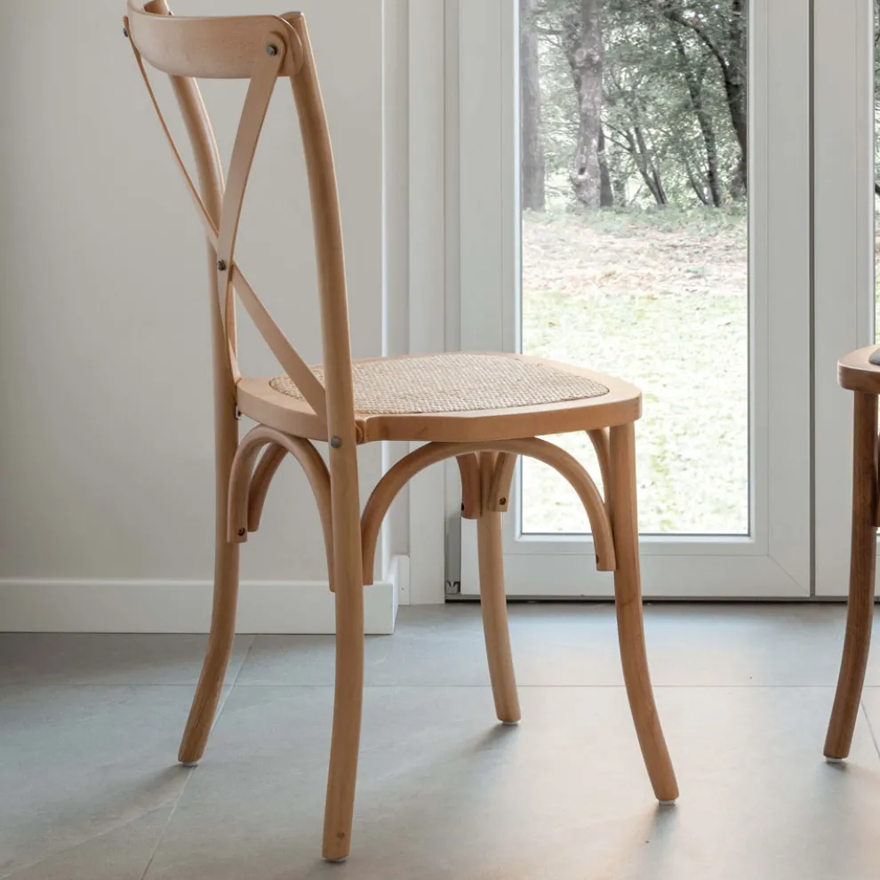 Esszimmerstuhl aus europäischer Buche in verschiedenen Ausführungen – Inay