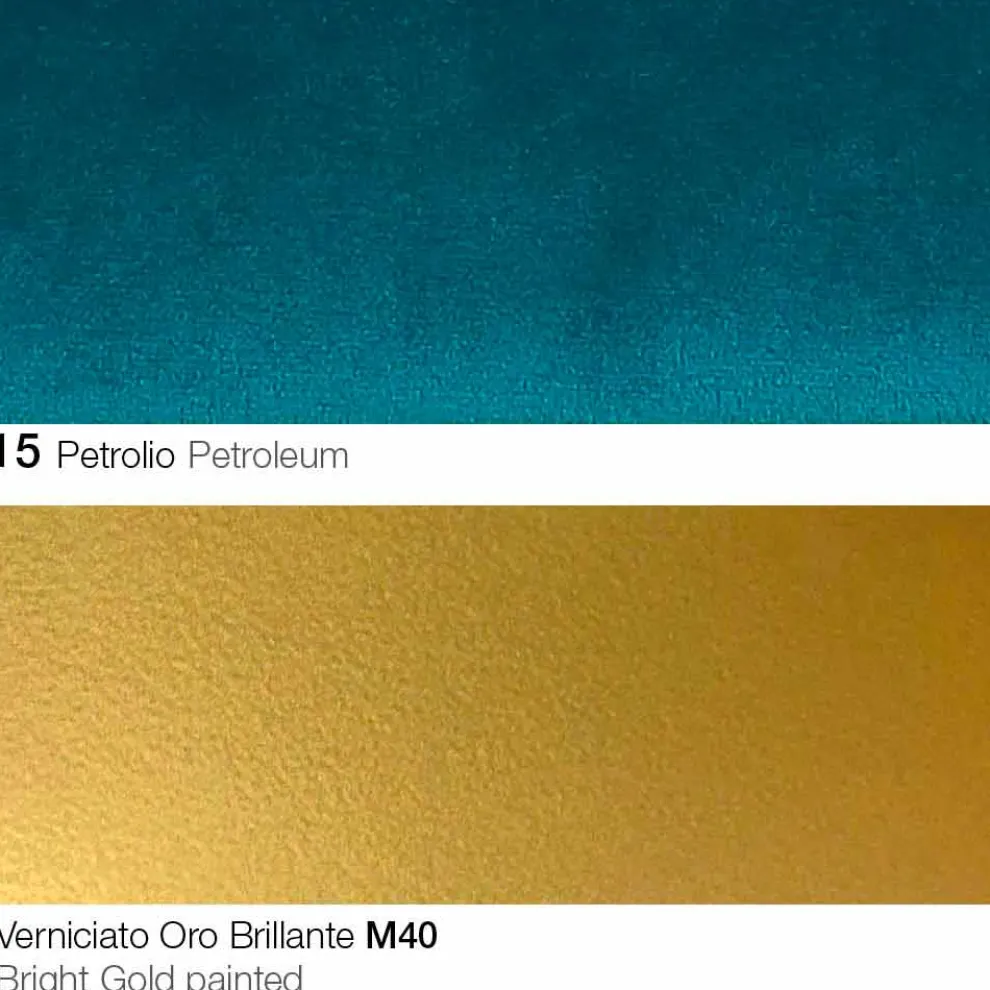 Esszimmerstuhl aus Stoff mit goldenen Beinen Made in Italy - Marchesi