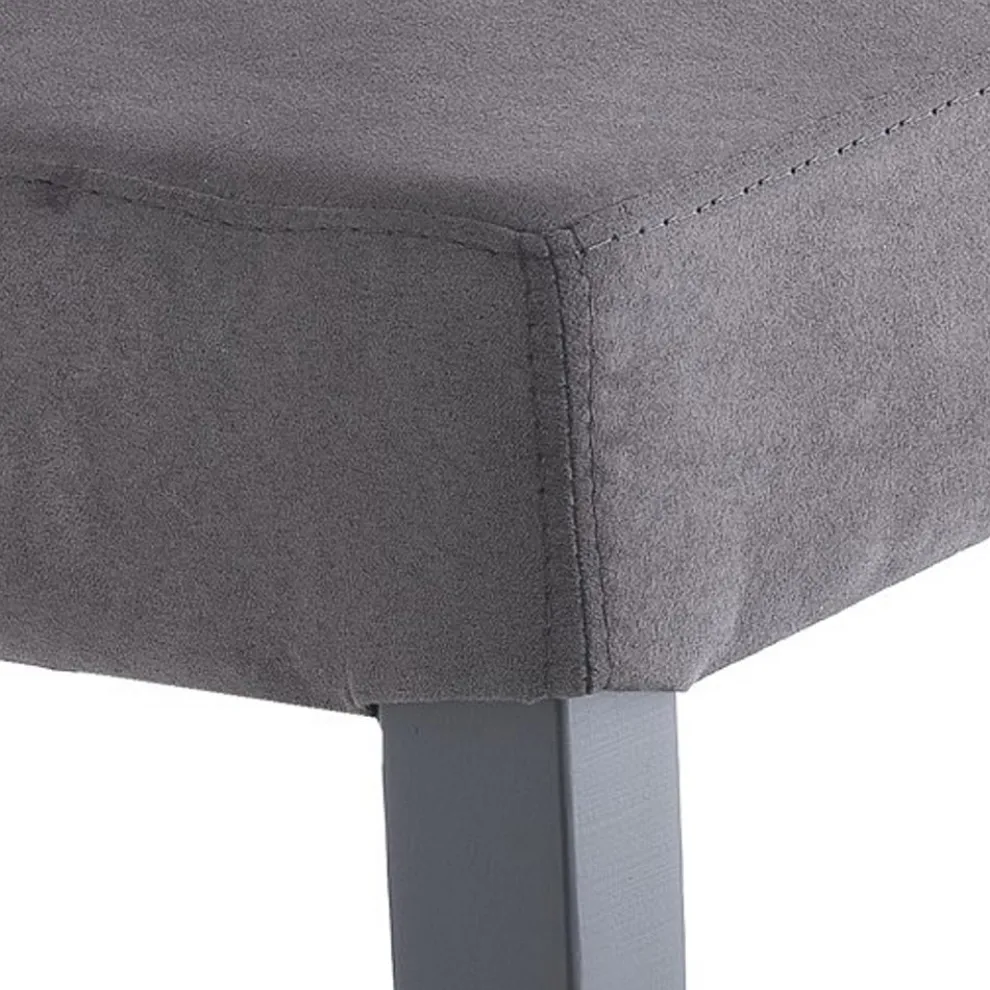 Esszimmerstuhl aus Mikrofaser und Holz Made in Italy 2 Stück - Simonella