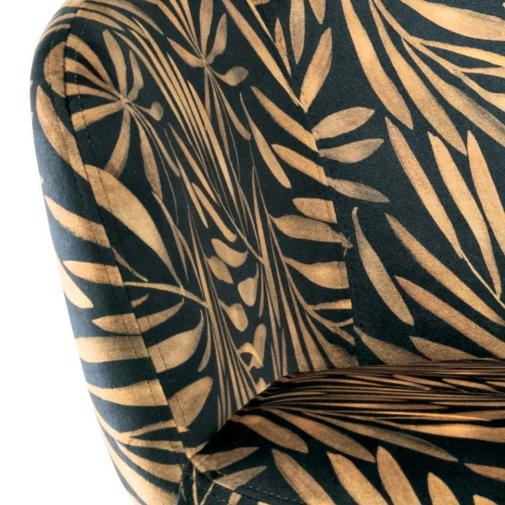 Esszimmerstuhl aus Stoff und Stahl, hergestellt in Italien, 4 Stück – Bardella