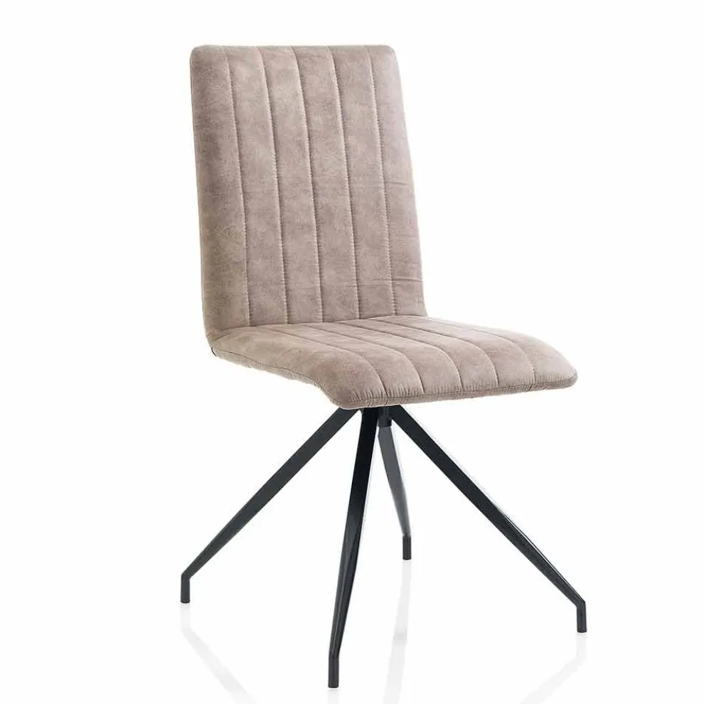 Esszimmerstuhl aus gealtertem Kunstleder, 2-teilig - Franzi