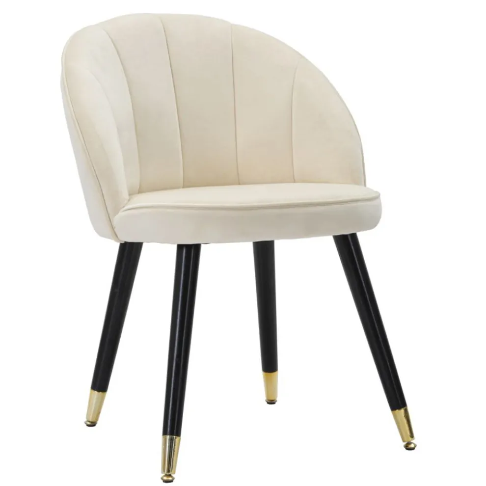 Esszimmerstuhl aus Holz mit Sitz mit Stoffbezug - Latina