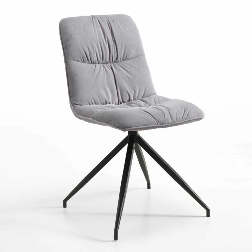 Esszimmerstuhl in modernem Design mit Stoffbezug - Chiara